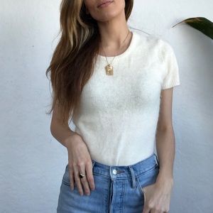 Vintage Fluffy Angora Sweater T Shirt